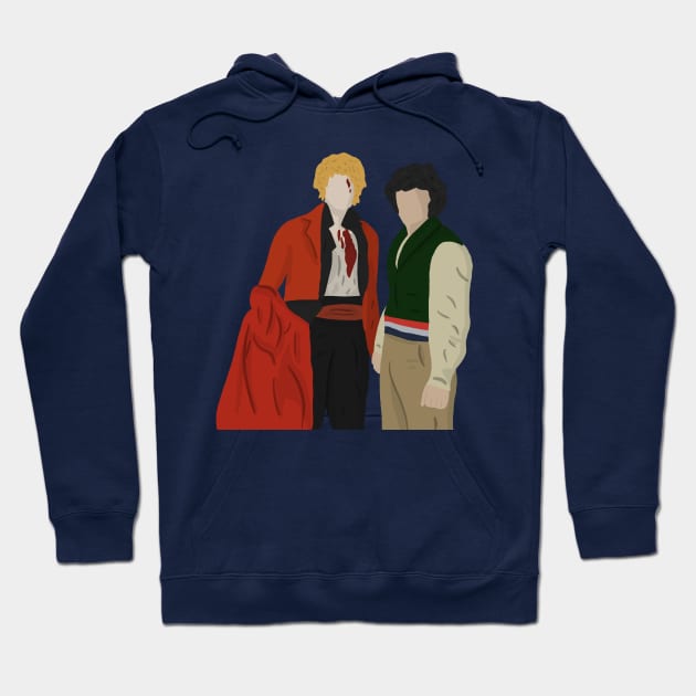 Enjolras and Grantaire dying holding hands Hoodie by byebyesally